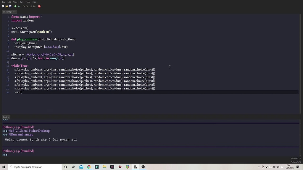SCAMP For Airports (Writing Ambient Music with Python and Scamp) - Show ...